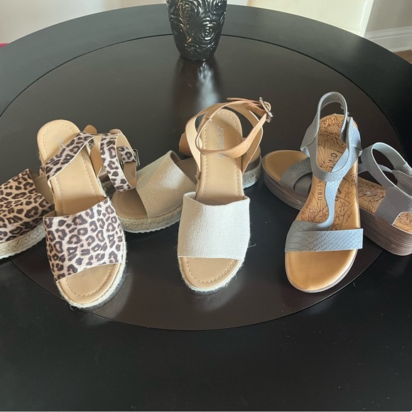 Blowfish Shoes - Blowfish Brown and Cream Espadrilles Comfortable Summer Shoes